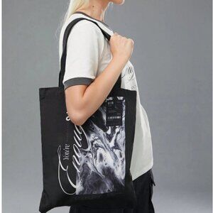 You're Enough Canvas Tote Bag Black and White NWT